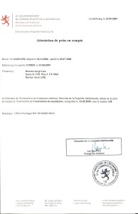 Patente Método Benozzi Luxemburgo