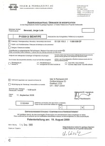 Patente Método Benozzi Suiza