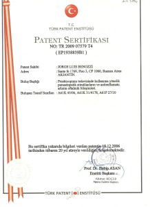 Patente Método Benozzi Turquía